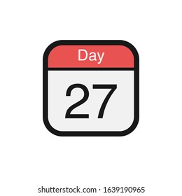 Calendar Icon for Graphic Design Projects