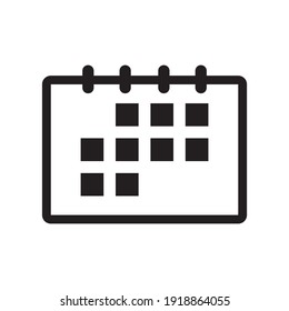 Icono de calendario plantilla de diseño gráfico simple