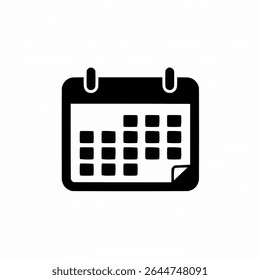 Calendar icon graphic design template simple illustration, EPS 10