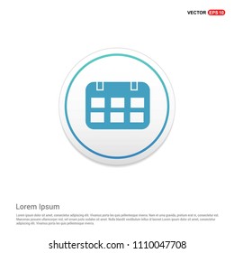 calendar icon Hexa White Background icon template - Free vector icon
