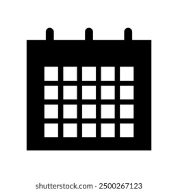 Calendar icon illustrated on background