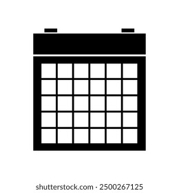 Calendar icon illustrated on background