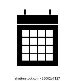 Calendar icon illustrated on background