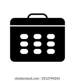 Calendar icon illustrated on background