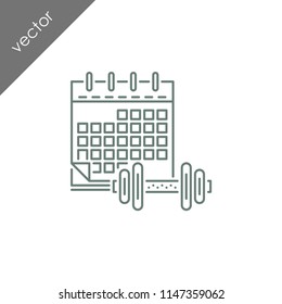 calendar icon - illustration