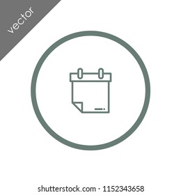 calendar icon - illustration