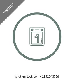 calendar icon - illustration