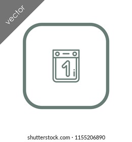 calendar icon - illustration