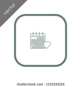 calendar icon - illustration