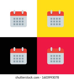 Calendar icon illustration isolated vector sign symbol