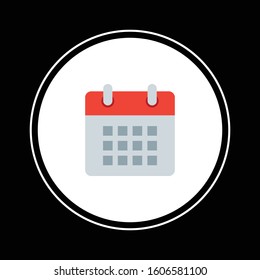 Calendar icon illustration isolated vector sign symbol