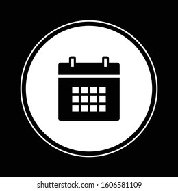 Calendar icon illustration isolated vector sign symbol