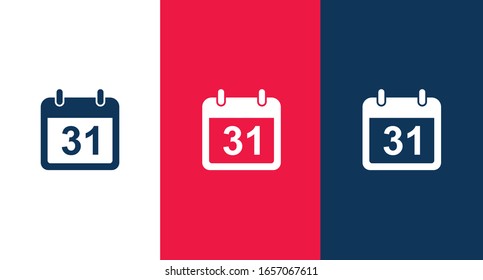 Calendar icon illustration isolated vector sign symbol