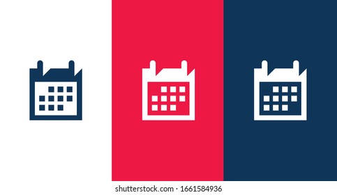Calendar icon illustration isolated vector sign symbol