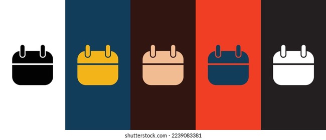 Icono de calendario símbolo vectorial aislado