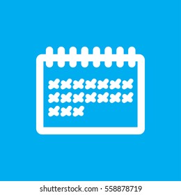 calendar icon illustration isolated vector sign symbol