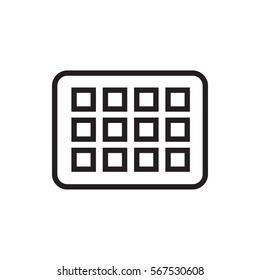 calendar icon illustration isolated vector sign symbol