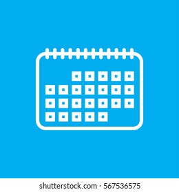 calendar icon illustration isolated vector sign symbol