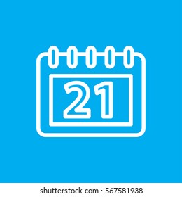 calendar icon illustration isolated vector sign symbol