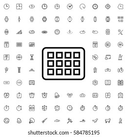 calendar icon illustration isolated vector sign symbol. Time icons set.