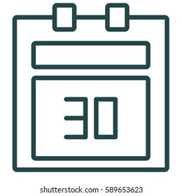 Calendar Icon Illustration Isolated Vector Sign Symbol