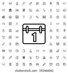 calendar icon illustration isolated vector sign symbol. Company icons vector set.
