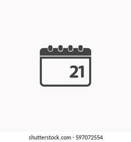Calendar icon illustration isolated vector sign symbol