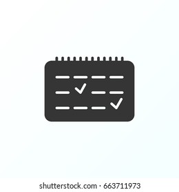Calendar icon illustration isolated vector sign symbol