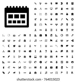 Calendar icon illustration isolated vector sign symbol. education icons set for web and mobile.