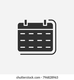 Calendar icon illustration isolated vector sign symbol