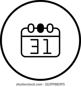 Calendar Icon Illustration: Represents Date, Time, Schedule, and Planning Events