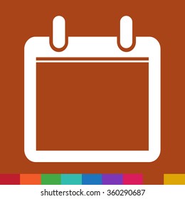 Calendar icon illustration sign design style