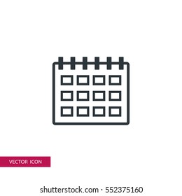 calendar icon illustration vector, can be used for web and mobile.