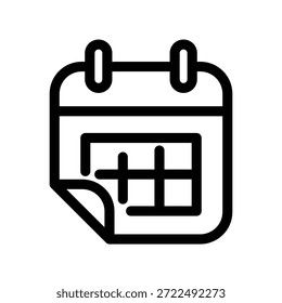 Plantilla de diseño de Vector de ilustración de icono de calendario
