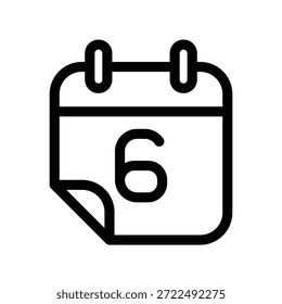 Plantilla de diseño de Vector de ilustración de icono de calendario
