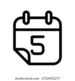 Plantilla de diseño de Vector de ilustración de icono de calendario
