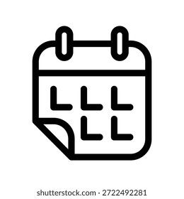 Plantilla de diseño de Vector de ilustración de icono de calendario