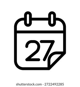 Plantilla de diseño de Vector de ilustración de icono de calendario