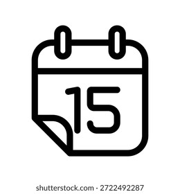 Plantilla de diseño de Vector de ilustración de icono de calendario