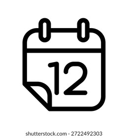 Plantilla de diseño de Vector de ilustración de icono de calendario