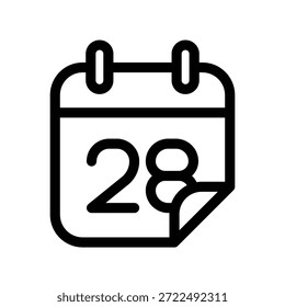 Plantilla de diseño de Vector de ilustración de icono de calendario