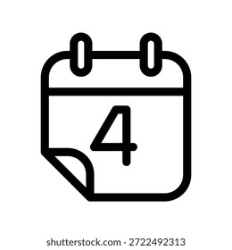Plantilla de diseño de Vector de ilustración de icono de calendario