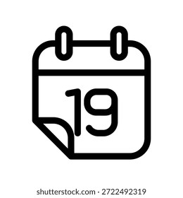 Plantilla de diseño de Vector de ilustración de icono de calendario