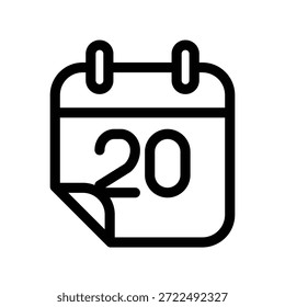 Plantilla de diseño de Vector de ilustración de icono de calendario