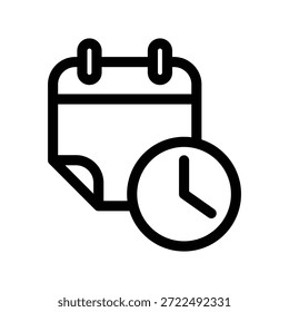Plantilla de diseño de Vector de ilustración de icono de calendario