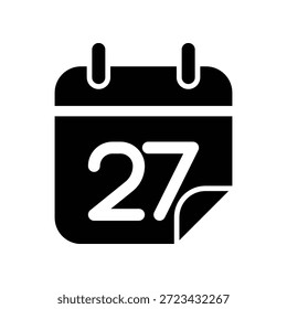 Plantilla de diseño de Vector de ilustración de icono de calendario
