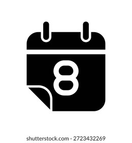 Plantilla de diseño de Vector de ilustración de icono de calendario