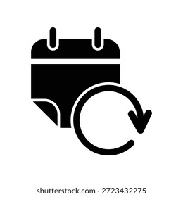 Calendar icon illustration vector design template