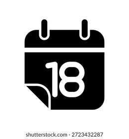 Plantilla de diseño de Vector de ilustración de icono de calendario