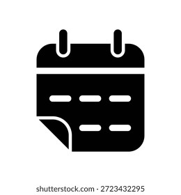 Plantilla de diseño de Vector de ilustración de icono de calendario